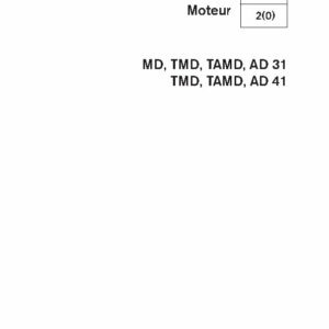 7731272 M.ATELIER D31A, B & D41A, B Moteur
